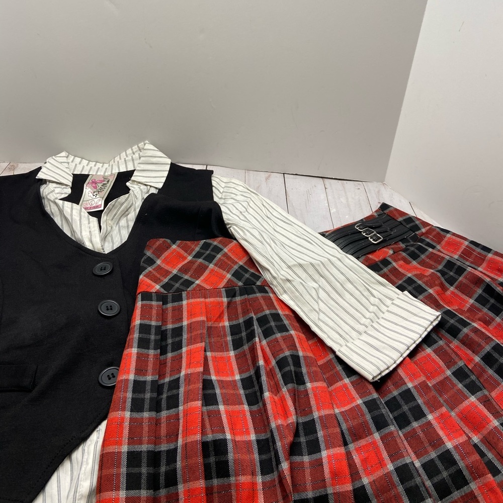 BCX Girls plaid Skirt 16